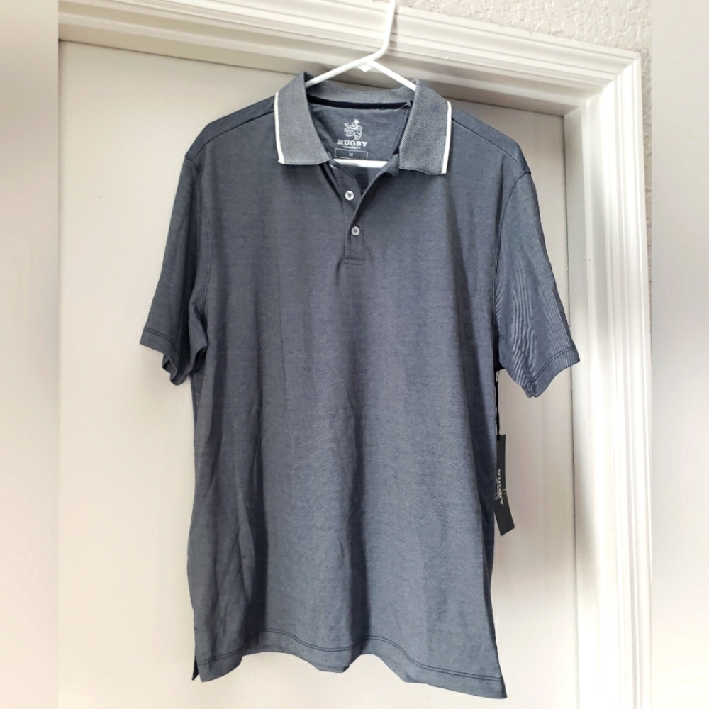 Just In: Brand New Rugby University Mens Gray Polo Shirt 👕